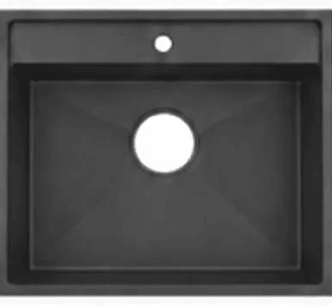 Fidelis FSD-73041NL-BK Embossed Stainless Steel Sink