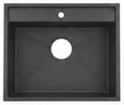 Fidelis FSD-73041NL-BK Embossed Stainless Steel Sink