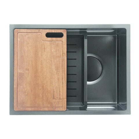 Fidelis FSD-53031NL-BK Embossed Stainless Steel Sink