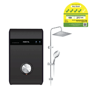 Mistral MSH88P Instant Heater With Rainshower
