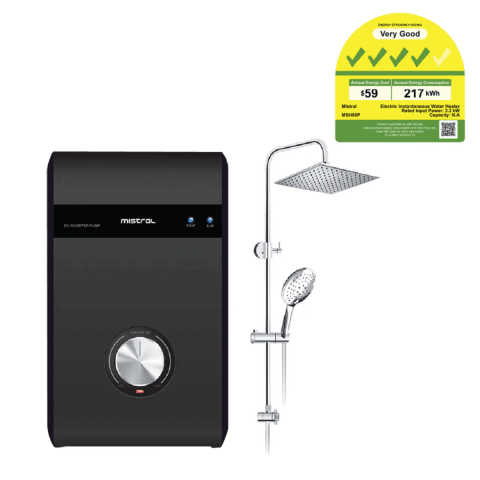 Mistral MSH88P Instant Heater With Rainshower
