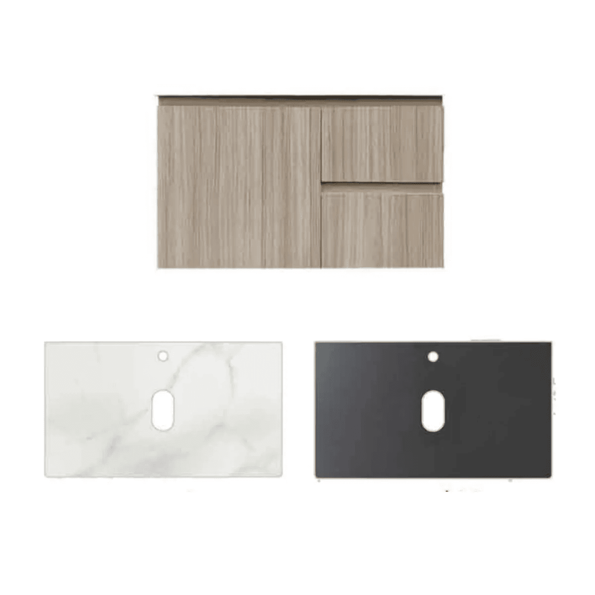Nexus PVC Cabinet with Countertop 820mm