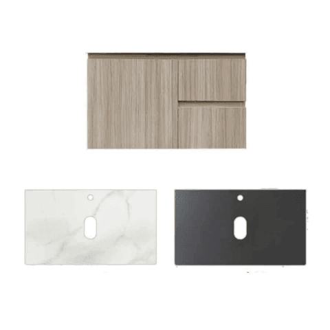Nexus PVC Cabinet with Countertop 820mm