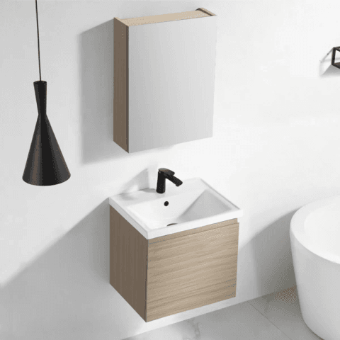 Nexus PVC Cabinet with Insert Basin 510mm (3 Colours)