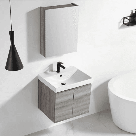 Nexus PVC Cabinet with Insert Basin 620mm (5 Colours)