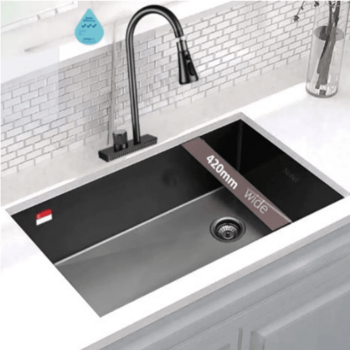 Nobel U-21-GM Lava Stainless Steel Sink
