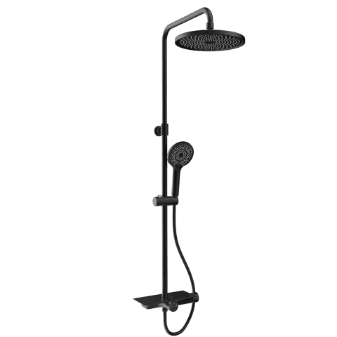 Rubine RSC-DECKOS-U2-BK Rainshower With Mixer