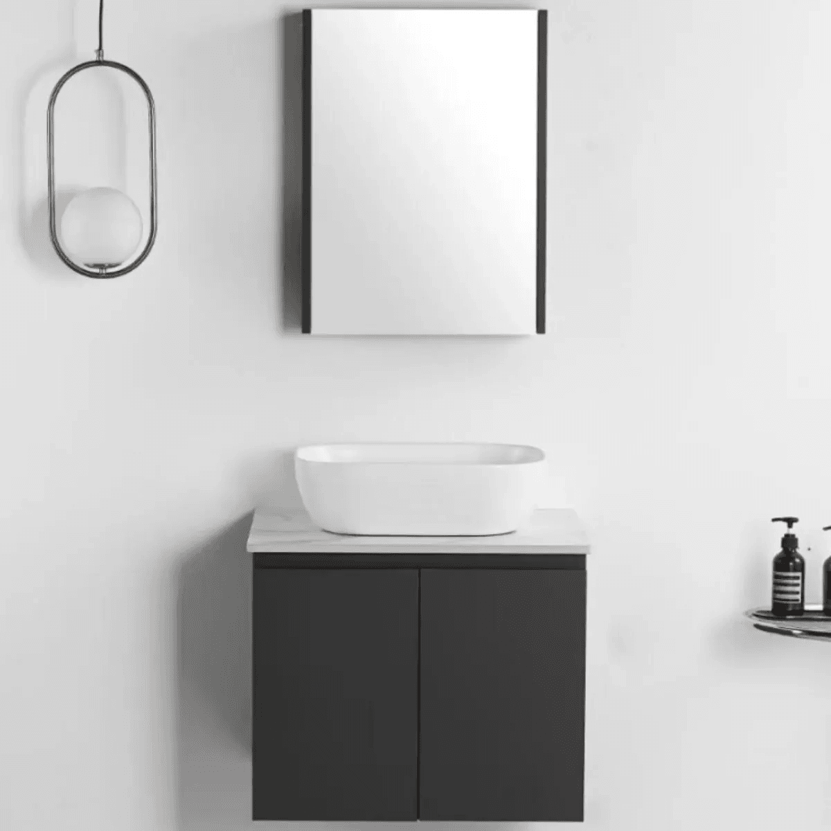 Vasile PVC Cabinet with Countertop 700mm