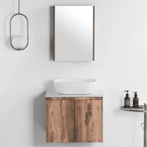 Vasile PVC Cabinet with Countertop 700mm