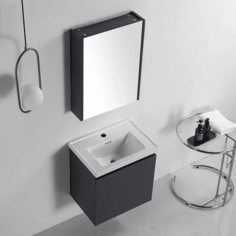 Vasile PVC Cabinet with Insert Basin 500mm