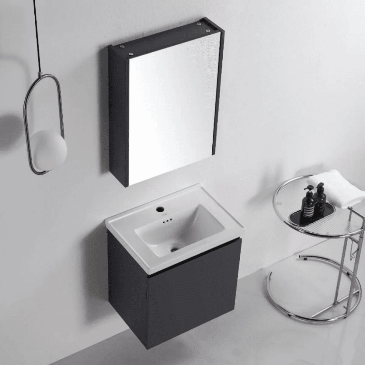 Vasile PVC Cabinet with Insert Basin 500mm
