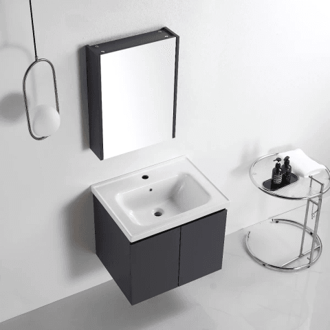 Vasile PVC Cabinet with Insert Basin 600mm