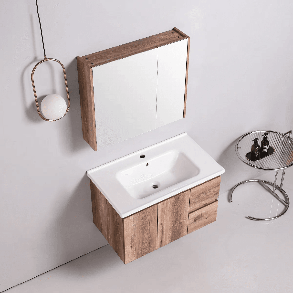Vasile PVC Cabinet with Insert Basin 800mm