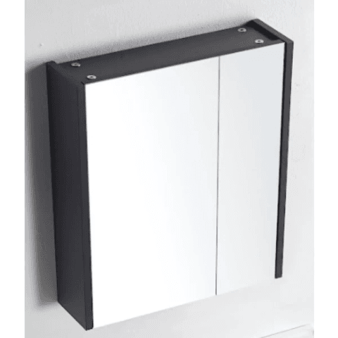 Vasile PVC Mirror Cabinet 600mm (2 Colours)