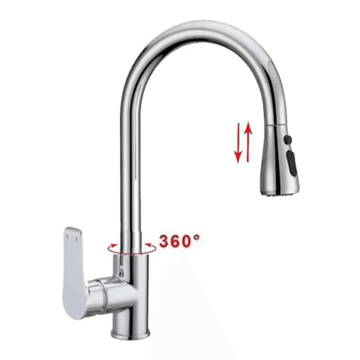 Zaffiro PF 1304 Pull-out Sink Mixer Tap