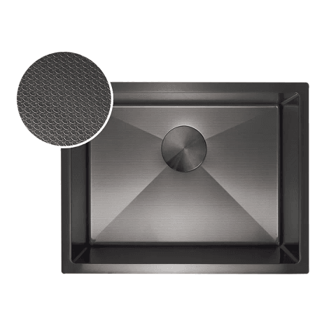 Zaffiro PKS-A6545-GM-EM Embossed Stainless Steel Sink