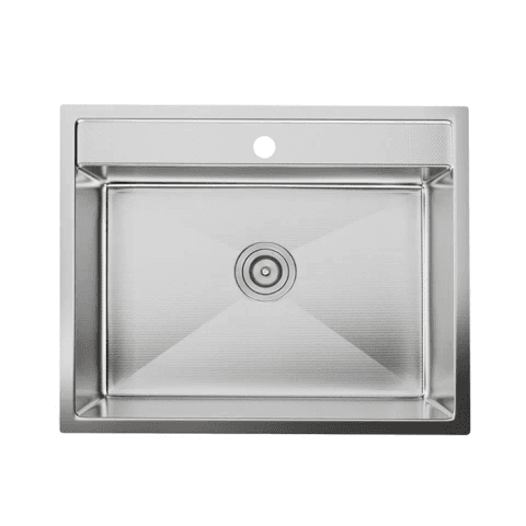 Zaffiro PKS-A6552-EM Embossed Stainless Steel Sink