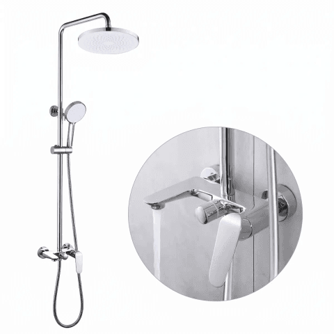 Zaffiro PRS 3407.88 Rainshower With Mixer