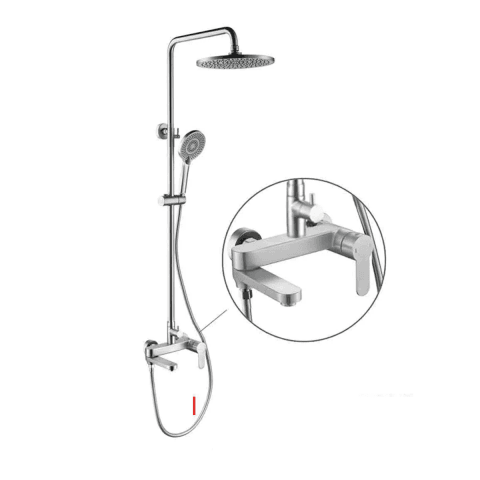 Zaffiro PRS 5208.15SS Rainshower With Mixer