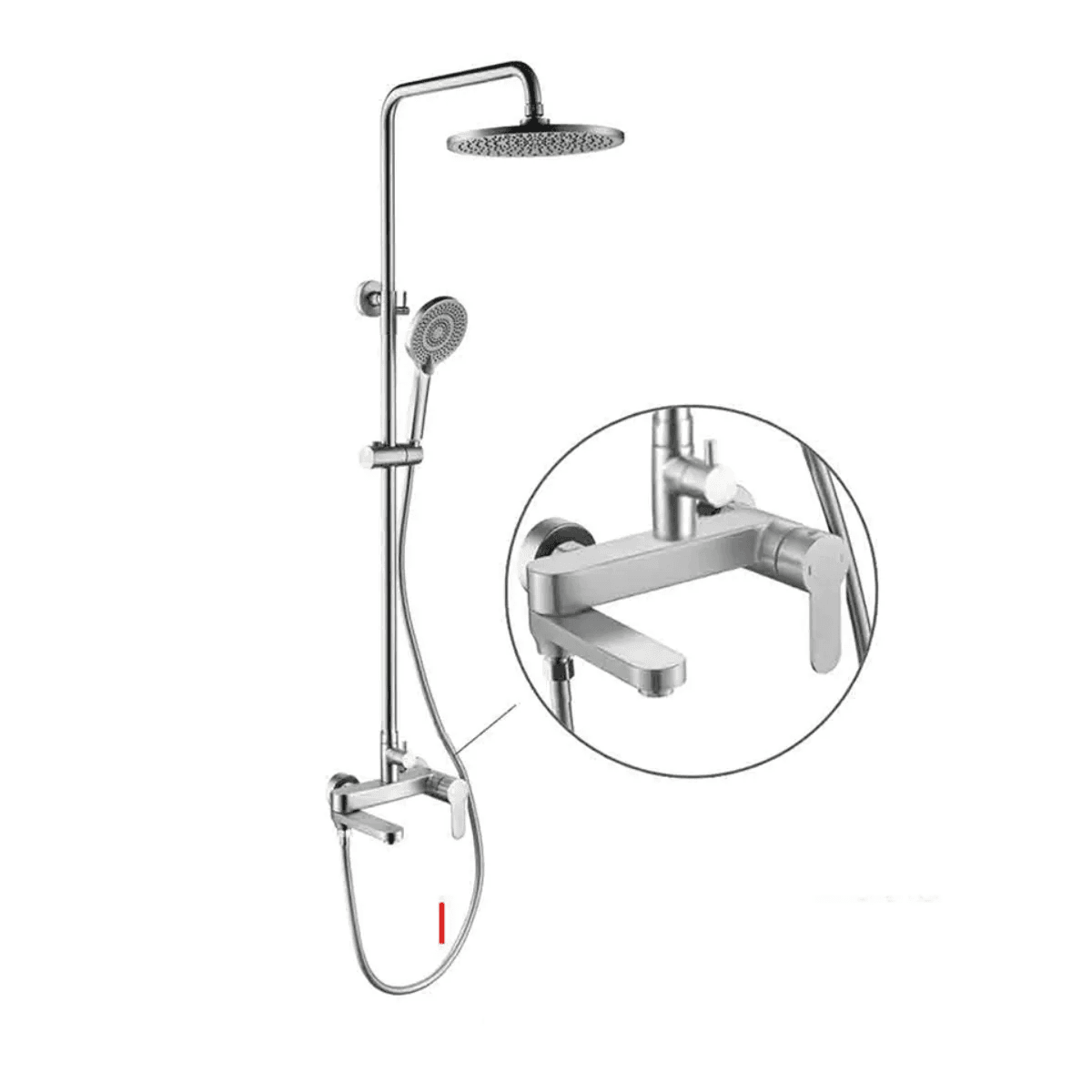 Zaffiro PRS 5208.15SS Rainshower With Mixer